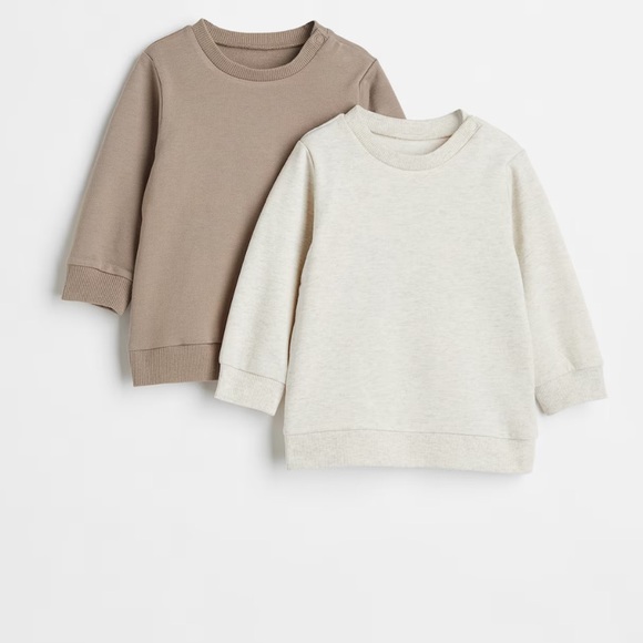H&M sweatshirt pack of 2 size 9-12 months - Picture 2 of 3
